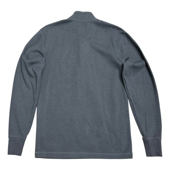CARHARTT Relaxed Fit Quarter Zip Grey-Green Work Long Sleeve Sweater Mens Small - Picture 4 of 5